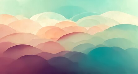 Fototapeta na wymiar Pastel background with curve line, Pastel color wallpaper, Colorful tone wallpaper background, Watercolor illustration, Free background, Free pastel wallpaper, Best pastel background for commercials