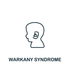 Warkany Syndrome icon. Monochrome simple Deseases icon for templates, web design and infographics