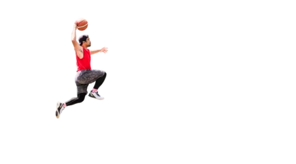 Foto op Plexiglas man playing basketball PNG © STOCK PHOTO 4 U