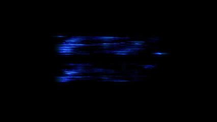 lighting cybernetic abstract effect - glitch distortion for your arts, isolated - object 3D rendering