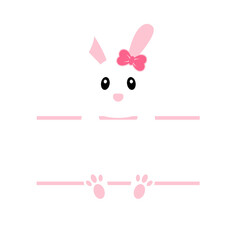 easter  Split Monogram design