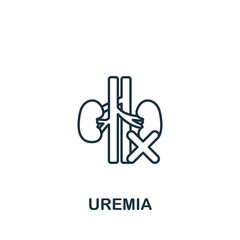 Uremia icon. Monochrome simple Deseases icon for templates, web design and infographics