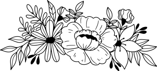 forest fern eucalyptus art foliage natural
leaves herbs inline style. Decorative beauty, elegant illustration 