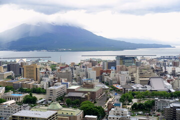 桜島　城山公園からの眺め