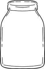 cartoon glass jar glass vase hand painted illustration