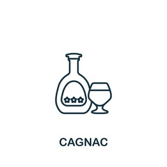 Cagnac icon. Monochrome simple Drinks icon for templates, web design and infographics