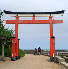 青島神社　参道　鳥居
