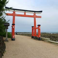 青島神社　参道　鳥居