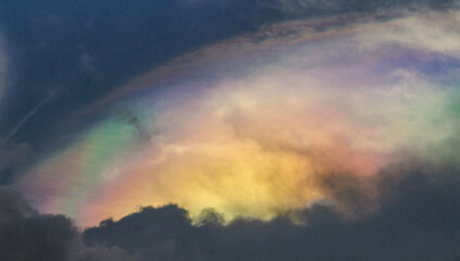 Fototapeta na wymiar Nube iridiscente 