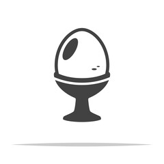 Egg cup icon transparent vector isolated