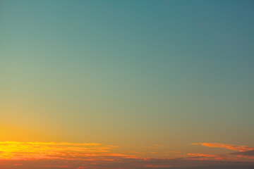 Morning sky with soft light . Heaven with dawn