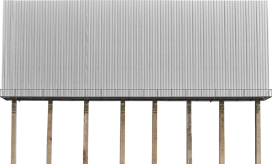 Billboard blank transparent