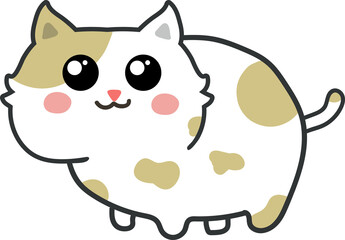 cute cats cartoon set vector