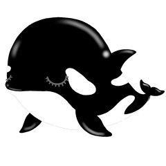 Close Eye -  killer whale