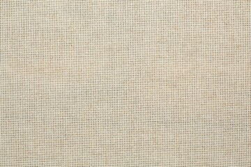 Texture of natural burlap fabric as background, top view
