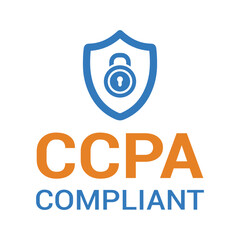 Act, California, ccpa, privacy icon. Editable vector logo.