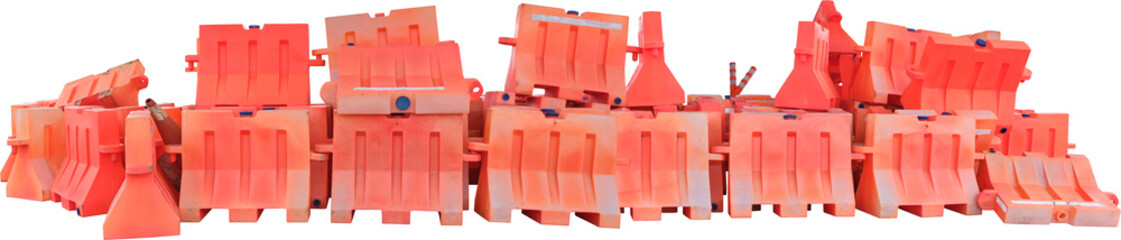 Road barrier isolated