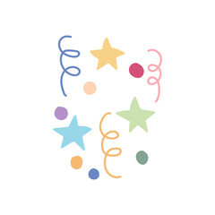 hand drawn party ornaments vector elements illustration