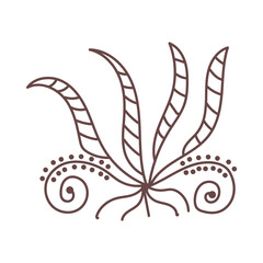 Nature line art Vector elements illustration