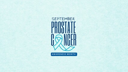 Prostate Cancer awareness banner. Blue ribbon, prostate cancer symbol. Design for infographics, websites, etc.

Men health symbol. Men Cancer prevention in September month. Light blue backgroud.