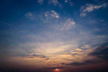 Obraz premium sunset sky background