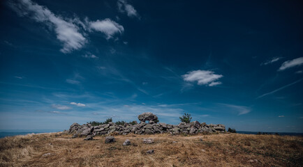 Stone Circle on mountain peak