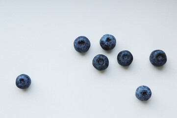 Blueberry bilberry huckleberry hurtleberry berry isolated whortleberry template space white background 