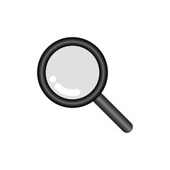 magnifying glass on a transparent background png. search,