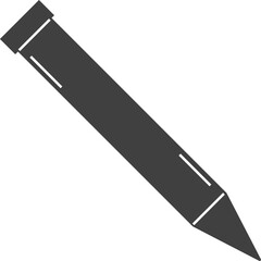 Pen icon or logo illustration in flat design.