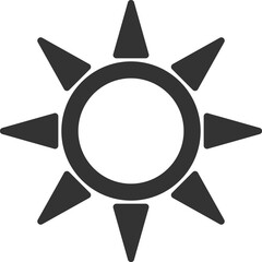 Type of weather in flat design. It is sunny.