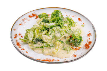 broccoli in cream sauce with smoked paprika