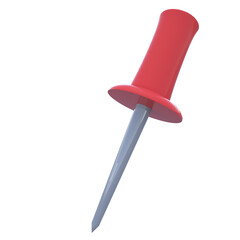 red push pin