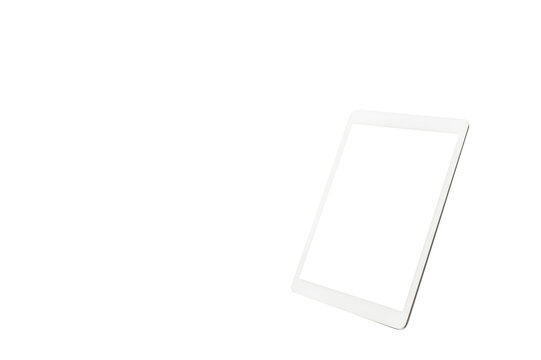 Tablet Computer Mockup Isolated On PNG Pixelization Background