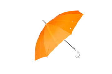 orange umbrella on a white background