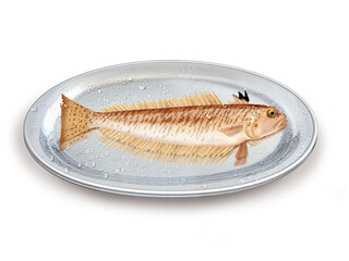 vive , poisson, plateau, pêche, aliment, frais, fruits de mer, mer, animal, ailette, sain, queue, fond blanc, argent, attraper, repas, cuisiner, plat, viande, fraîcheur