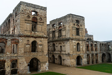 Fototapeta premium Ruins of Krzyztopor castle. Famous landmark in Poland
