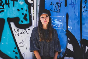 portrait of a woman in sofia bulgaria 
