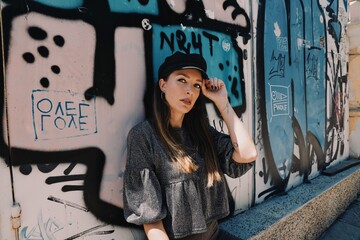 portrait of a woman in sofia bulgaria 