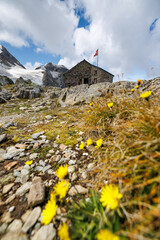 alpine hut Tierberglihütte SAC in the Bernese Alps