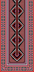 Indian Paisley Indian Silky geometric neck design Textile Fabric neck design