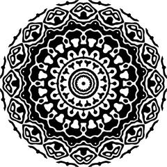Mandala ornament with round shape