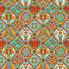 Seamless beautiful ethnic Paisley pattern Indian silky allover design