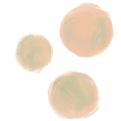 Organic oil painting circle sphere stroke artistic abstract element and background