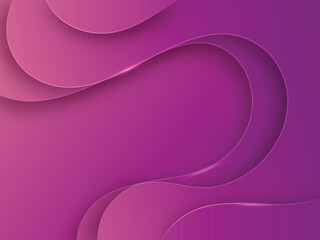 Abstract Paper Layer Cut Background With Glowing Edges.