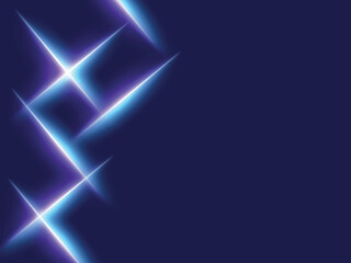 Light Cross Lines Against Blue Background. Technology Concept.