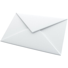 3d envelope icon on white color, for UI, poster, banner, social media post. 3D rendering