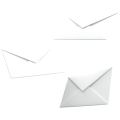 3d envelope icon on white color, for UI, poster, banner, social media post. 3D rendering - obrazy, fototapety, plakaty