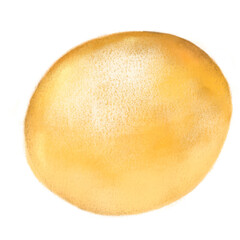Fresh soft baked butter bread bun with icing bakery hand drawn illustration