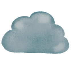 Rainy season strom cloudy cloud illustration hand drawn