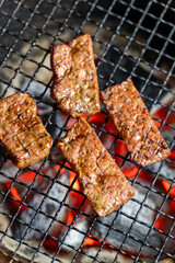 牛の焼きレバー